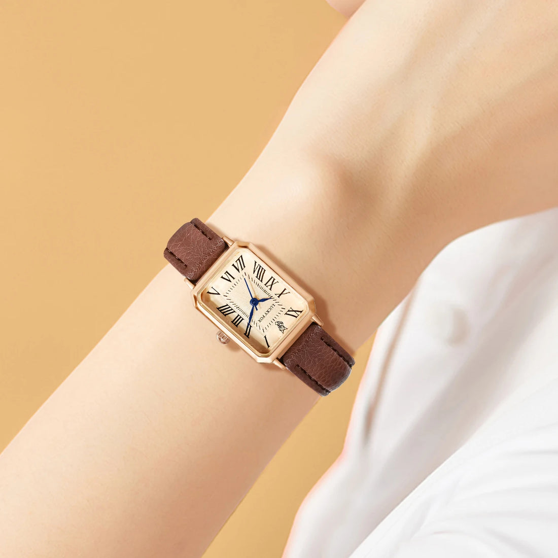 Casual Watches Square Leather Strap