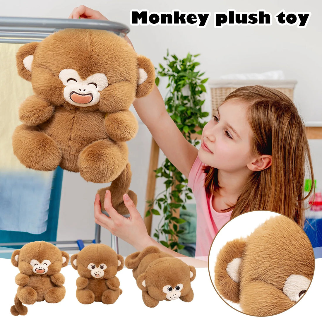 Cartoon Plush Monkey Doll