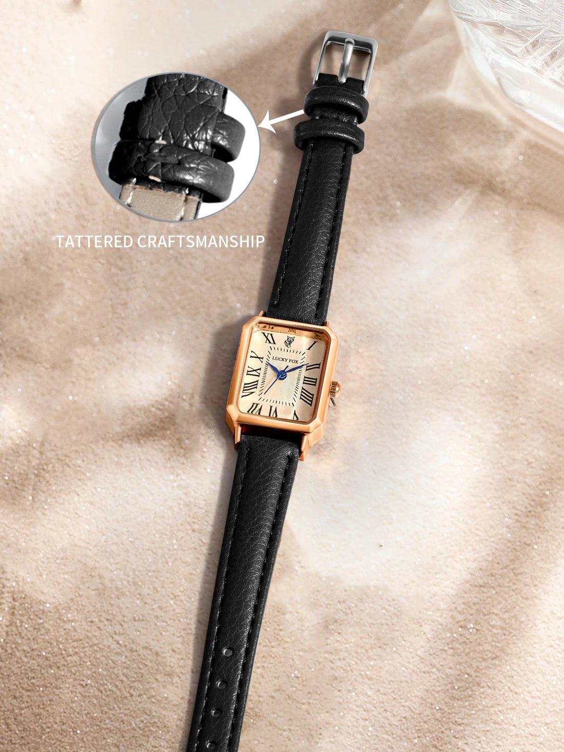 Casual Watches Square Leather Strap