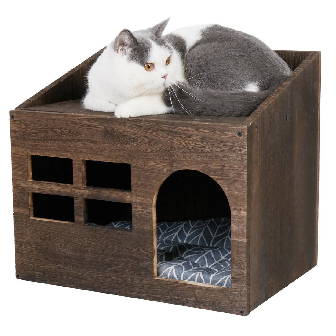 Solid Wooden Litter Box