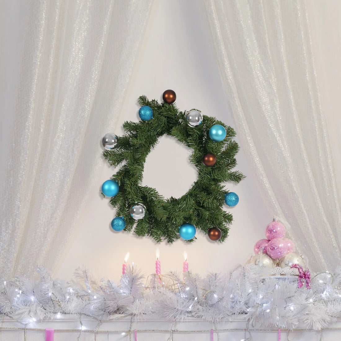 Christmas Wreath Door