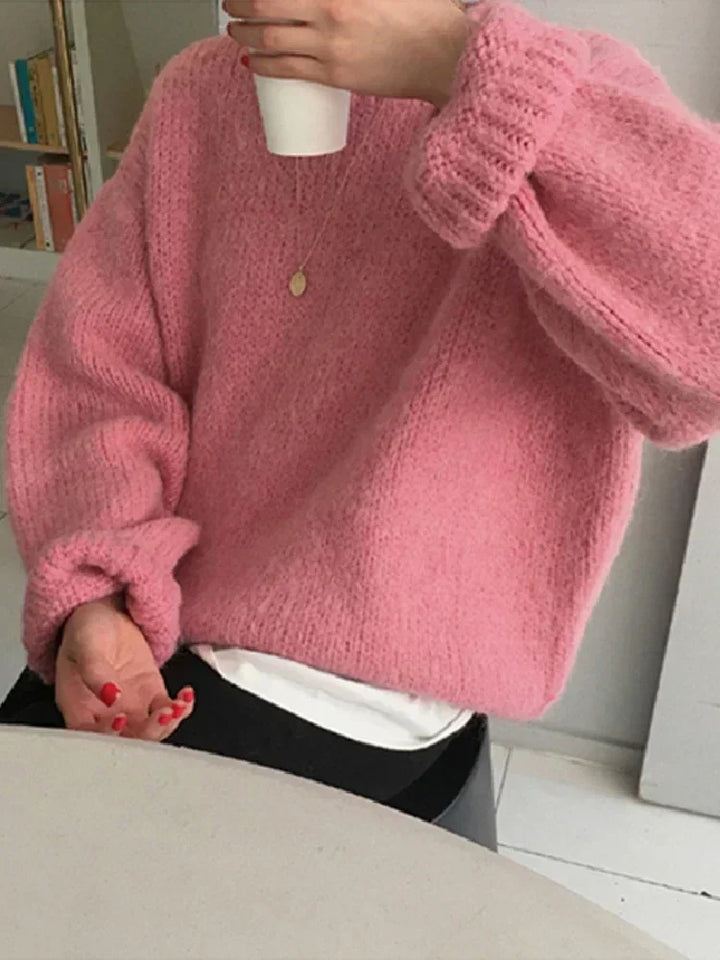 Long Sleeve Loose Knitted Outerwear