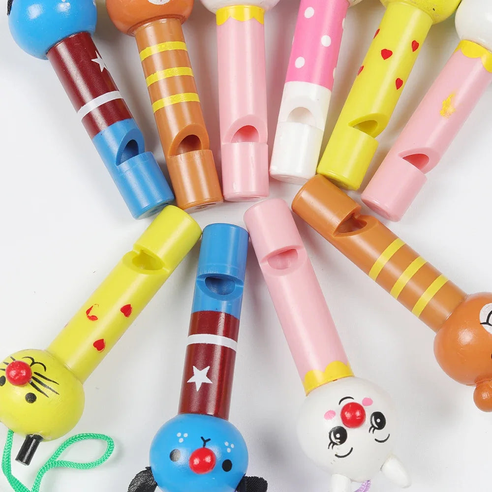 Multicolor Wooden Whistles