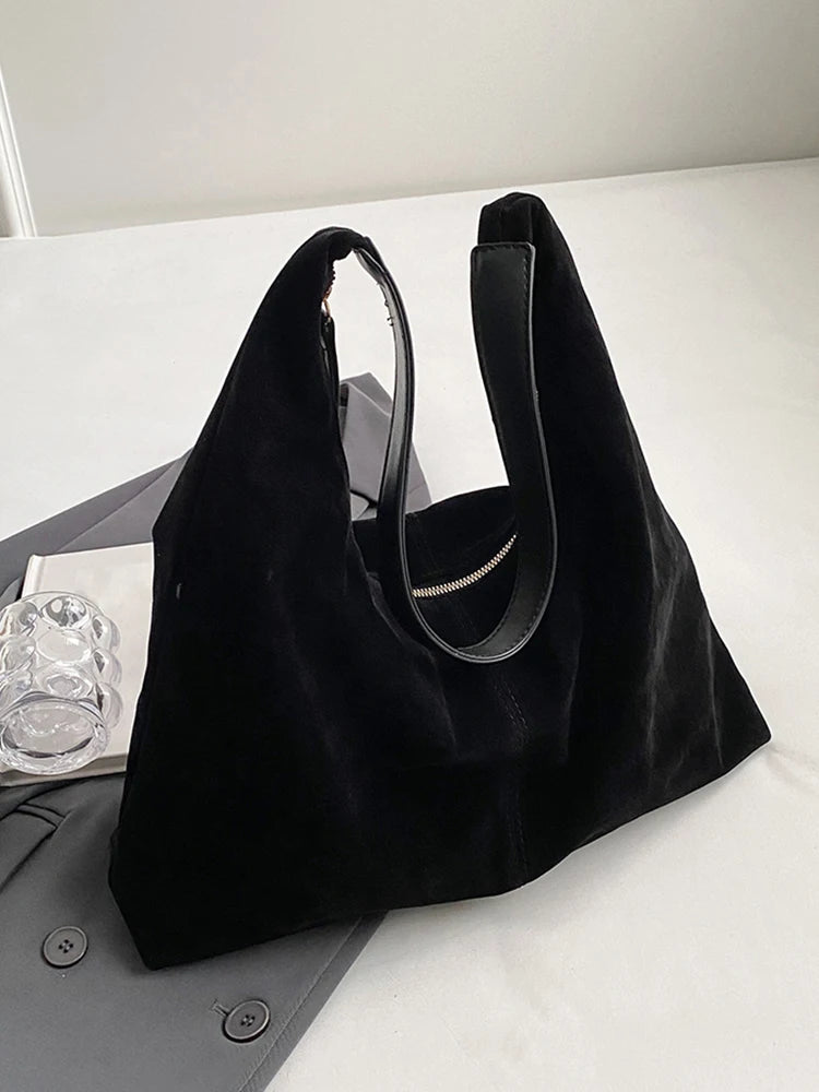 Women Suede Tote Bag