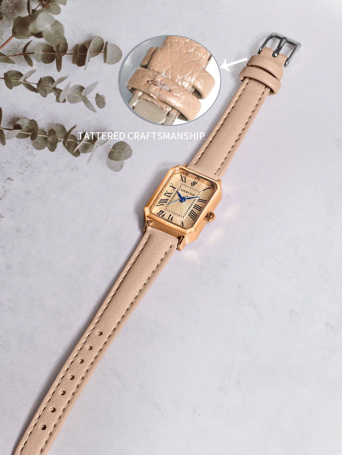 Casual Watches Square Leather Strap