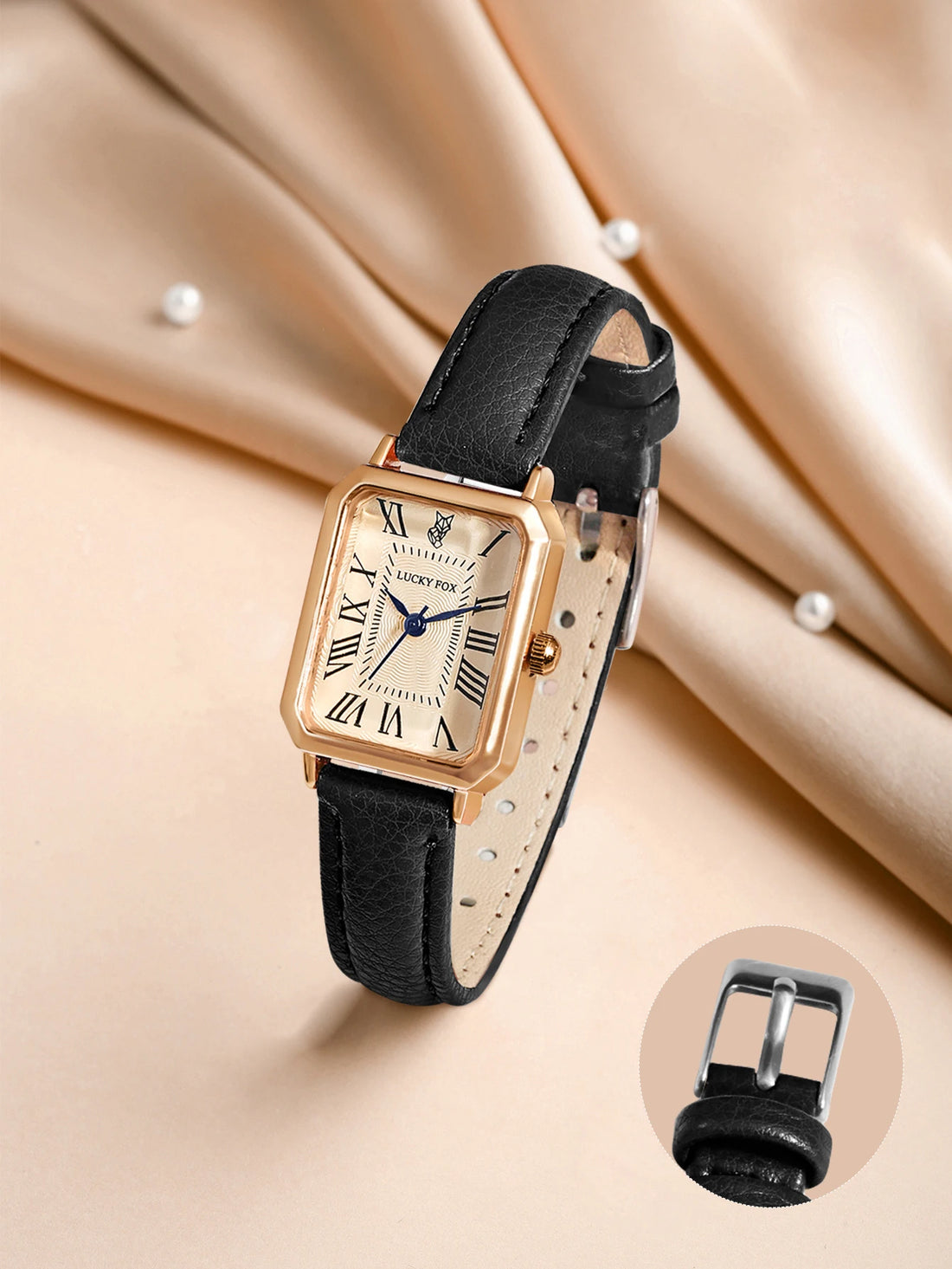 Casual Watches Square Leather Strap