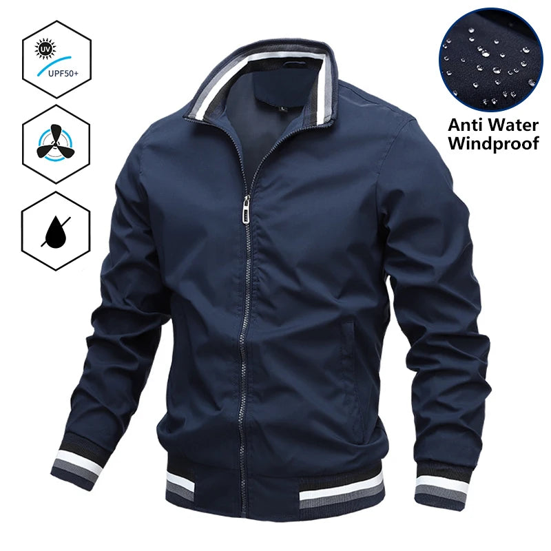 Casual Windbreaker Bomber Jacket