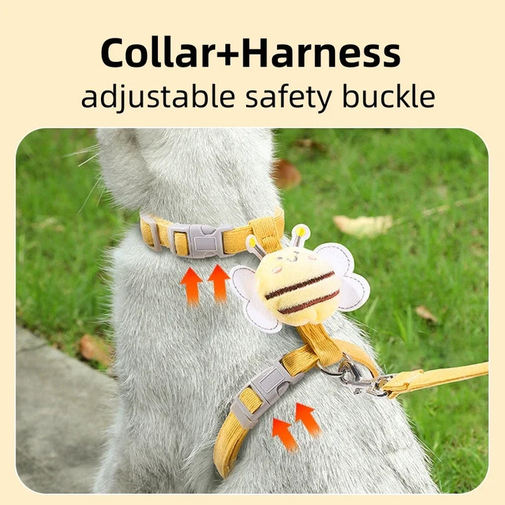 Harness Leash Collar Set