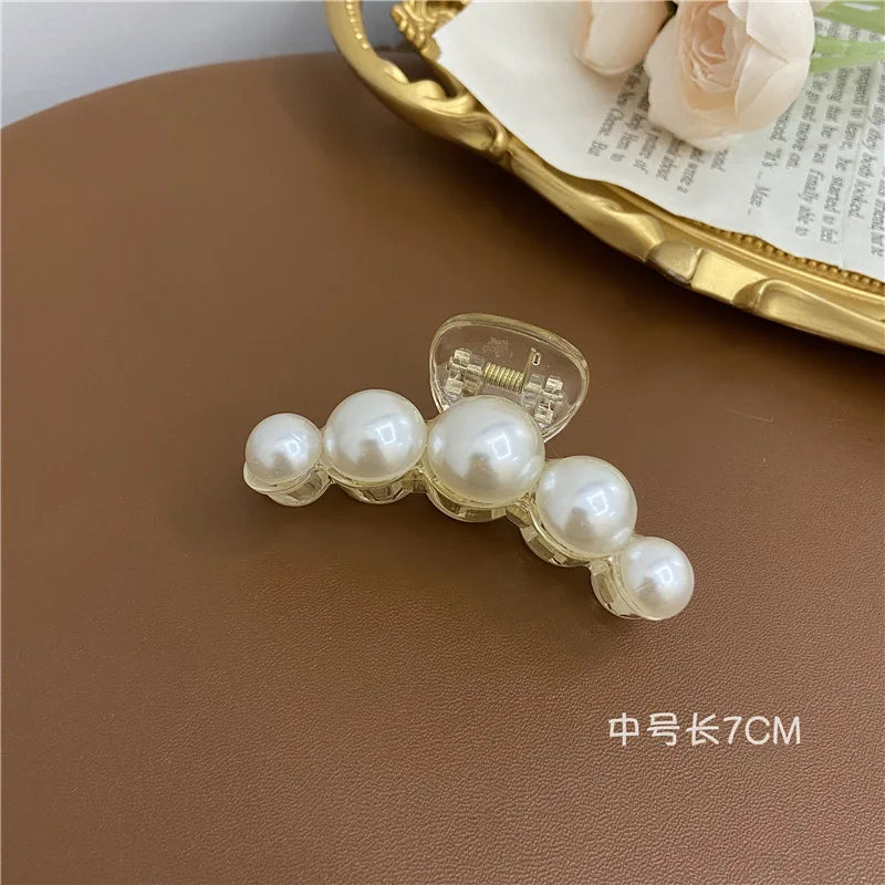 Elegant Big Pearl Hair Clips