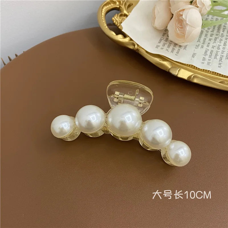 Elegant Big Pearl Hair Clips