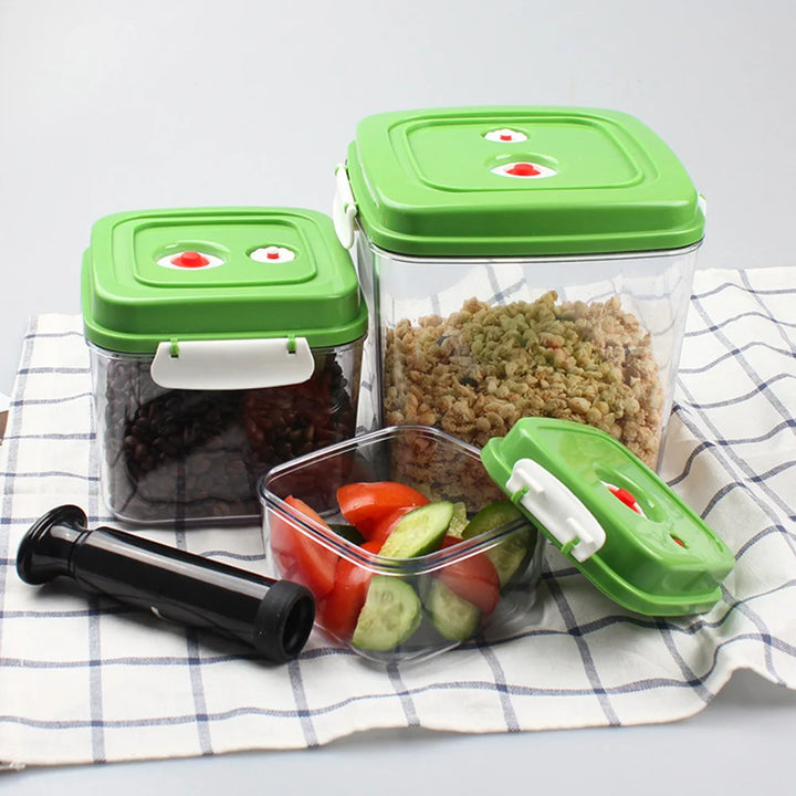 3Pcs Vacuum Food Storage Box