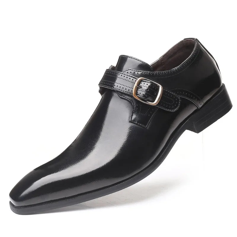 Men Pointed Toe Leather Shoes