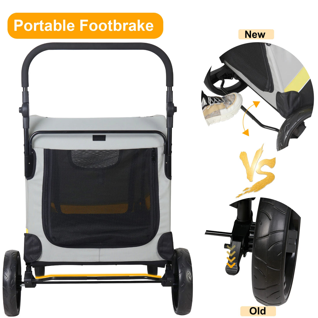 Pet Stroller for 2 Dogs