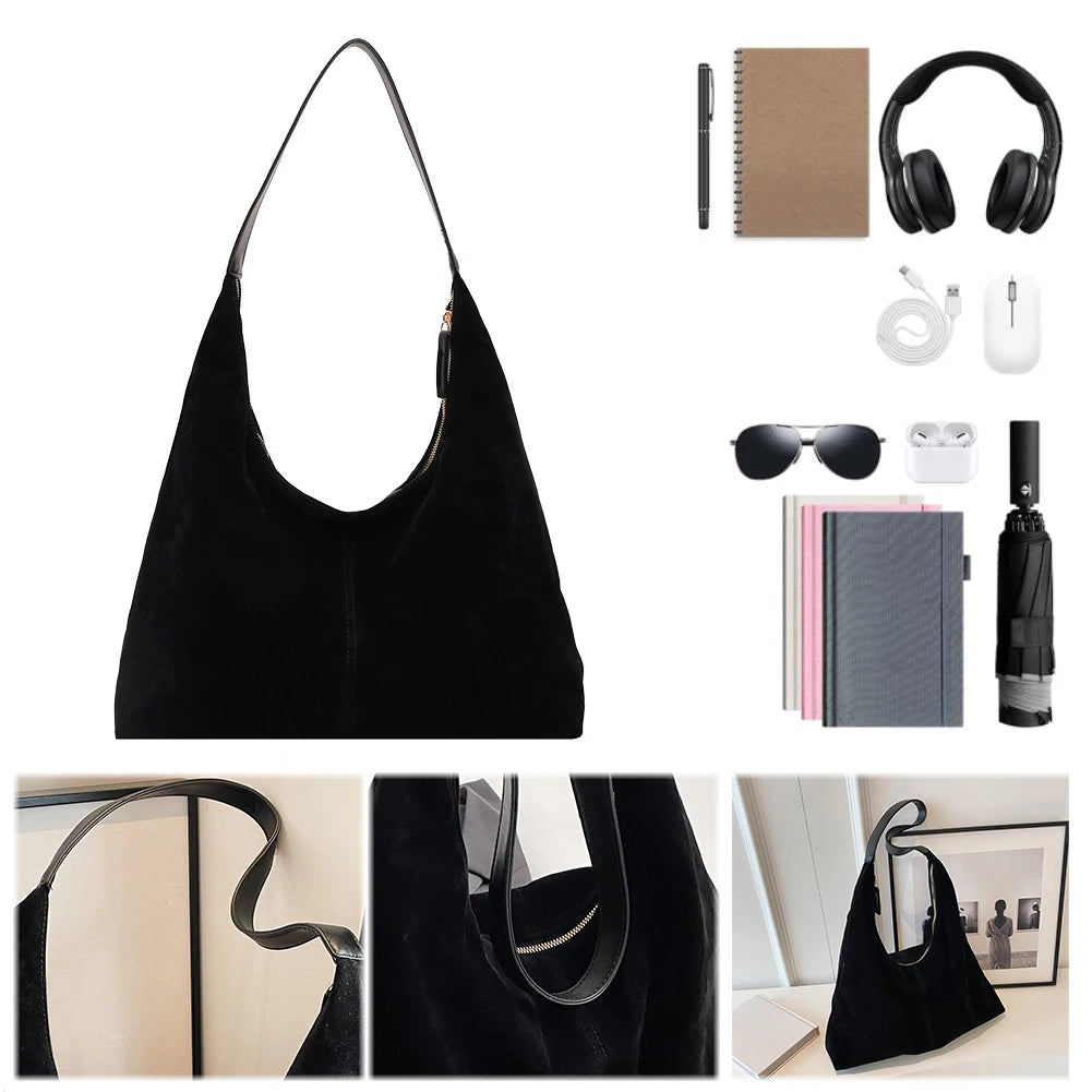 Women Suede Tote Bag