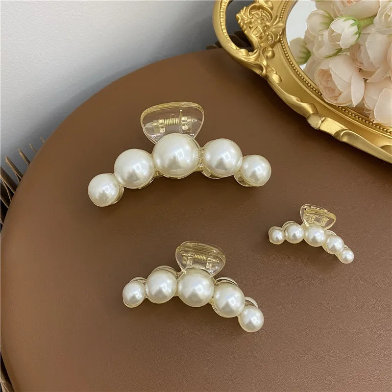 Elegant Big Pearl Hair Clips