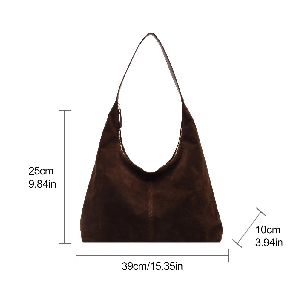 Women Suede Tote Bag