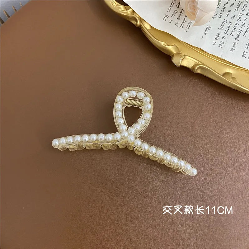 Elegant Big Pearl Hair Clips