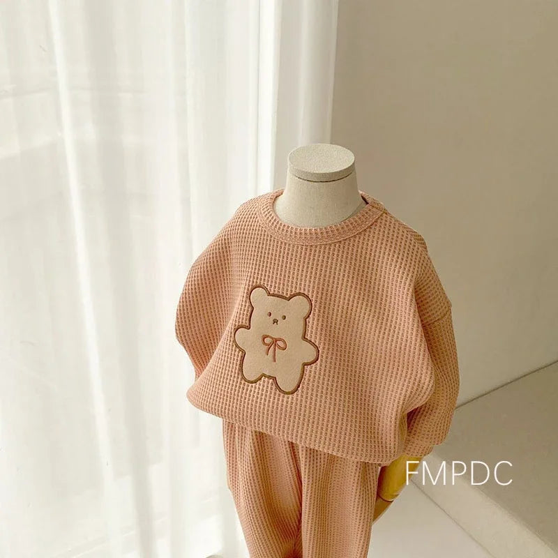 Kids Bear Sweatshirt + Pants Set