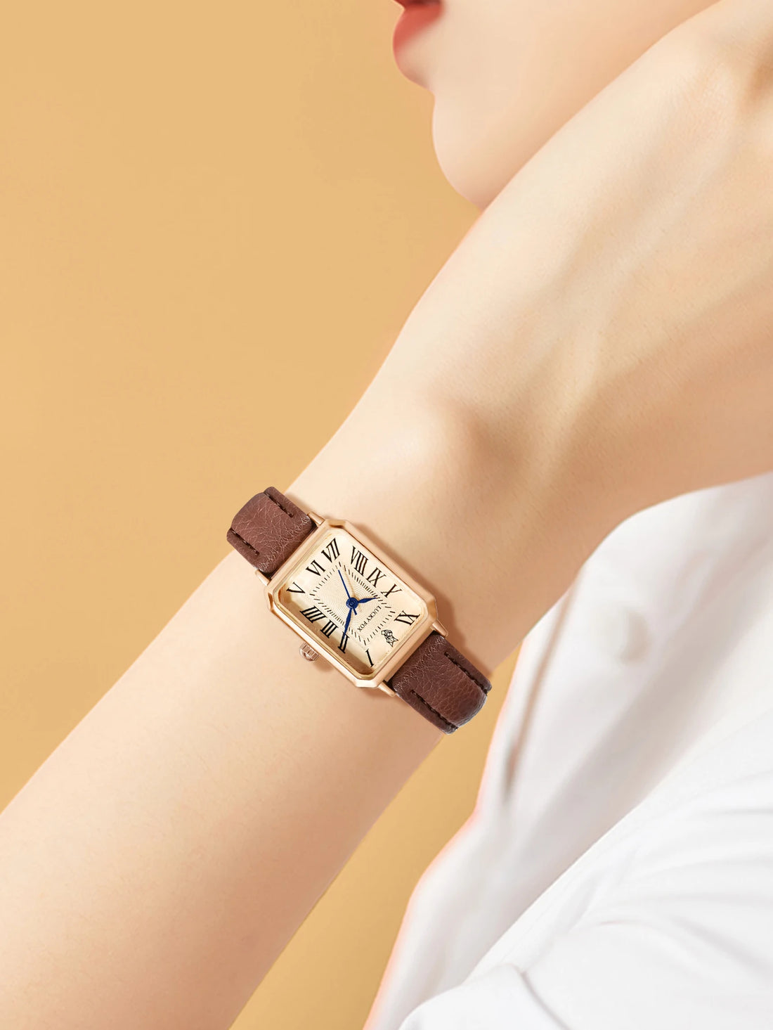 Casual Watches Square Leather Strap