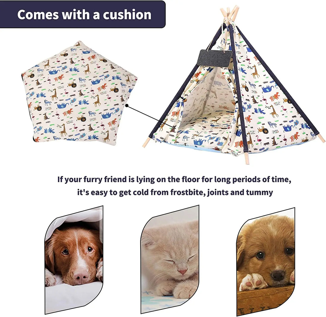 Pet Tent with Cushion Pad