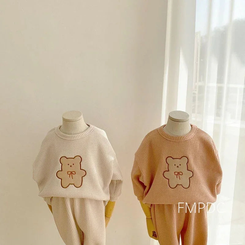 Kids Bear Sweatshirt + Pants Set