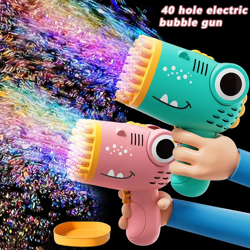 40 Hole Dinosaur Bubble Gun