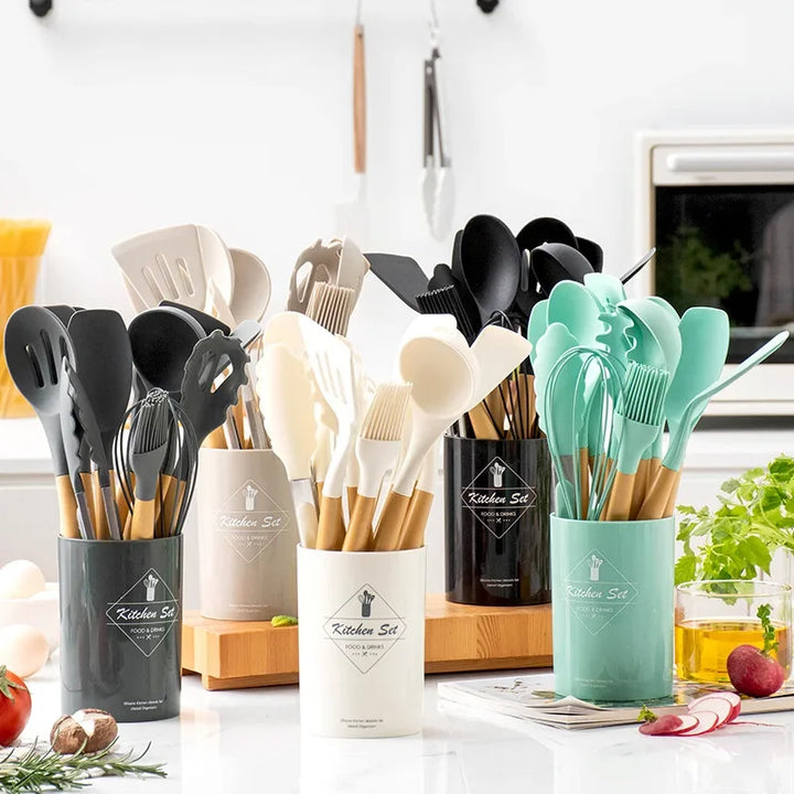 Silicone Kitchen Cookware Utensils